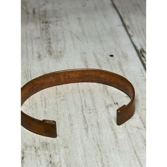 It’s Ok not to Be OK Unisex Copper Cuff Bracelet Hand Stamped - Picture 8 of 9